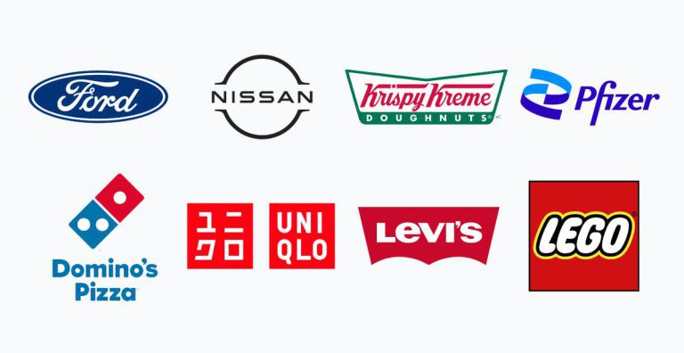 Sự kết hợp chữ cái và hình dạng tạo nổi bật cho Logo các thương hiệu
